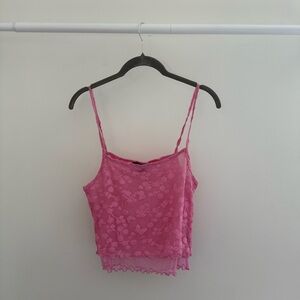 Pink Lace Women's Top